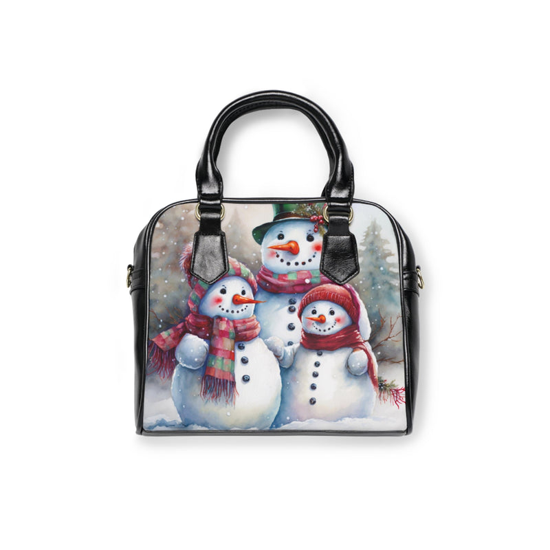 Loving Family of Snowmen - Premium Handbag