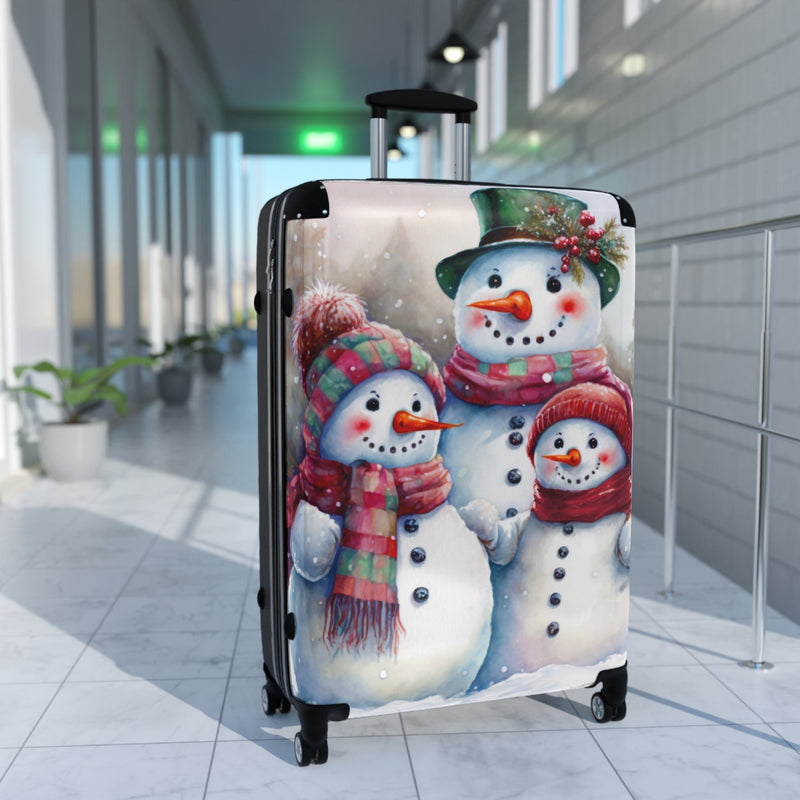 Loving Family of Snowmen - Premium Travel Luggage